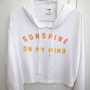 Pink by Victoria’s Secret Mesh Hoodie.  Sunshine on my Mind.  Size Large